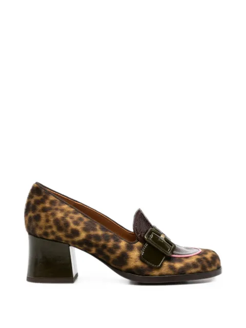 Chie Mihara Teisin leopard-print buckle-detail pumps