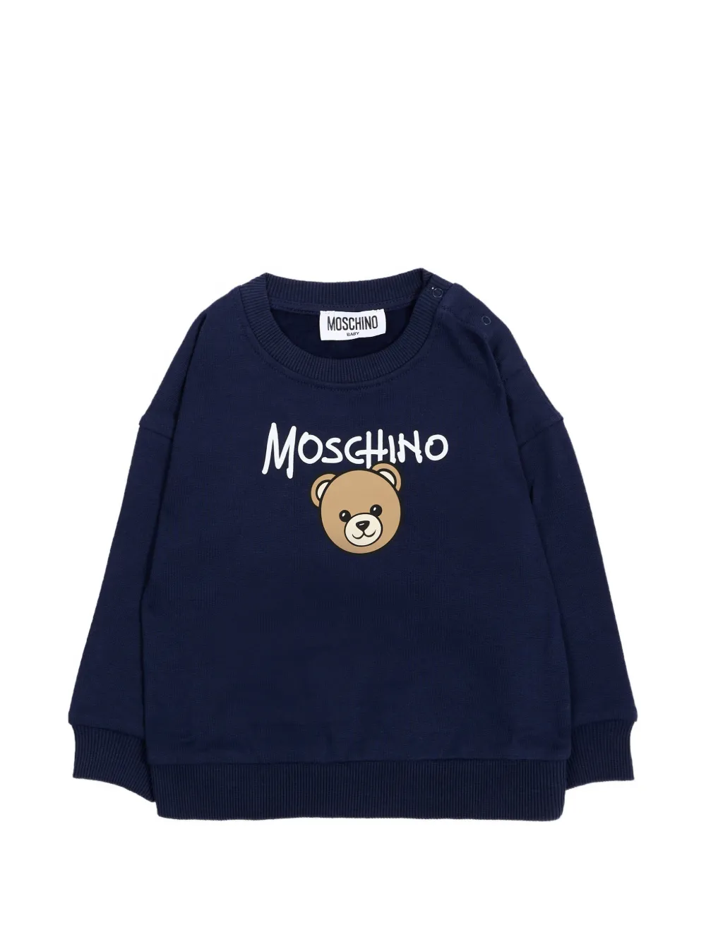 Moschino Kids Teddy Bear sweater - Blu