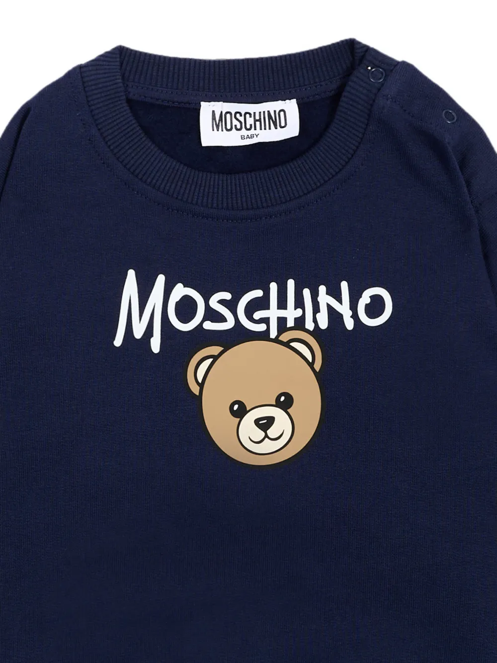 Moschino Kids Sweater met teddybeerprint Blauw