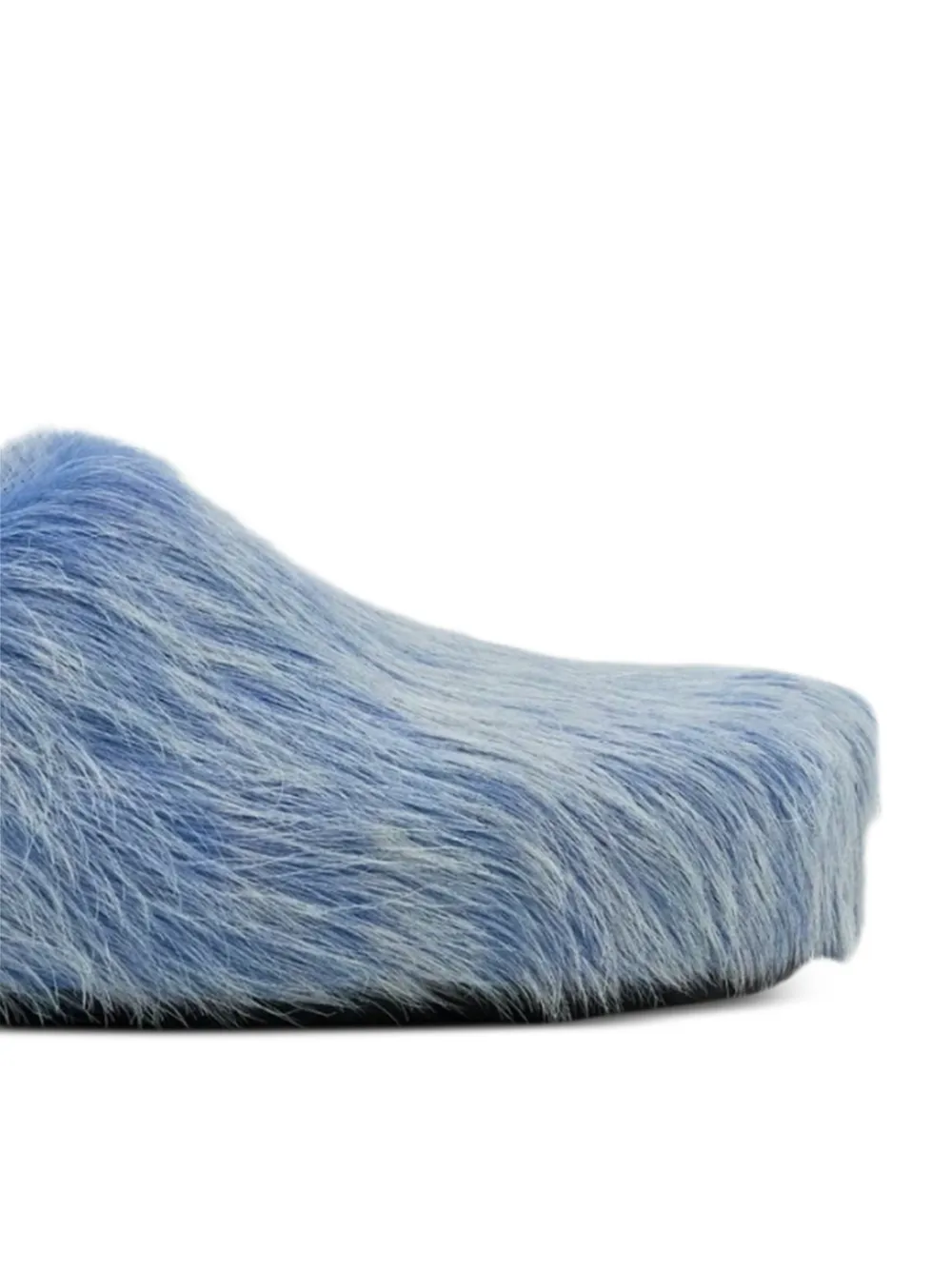 Marni Fussbett calf-hair mules Blauw
