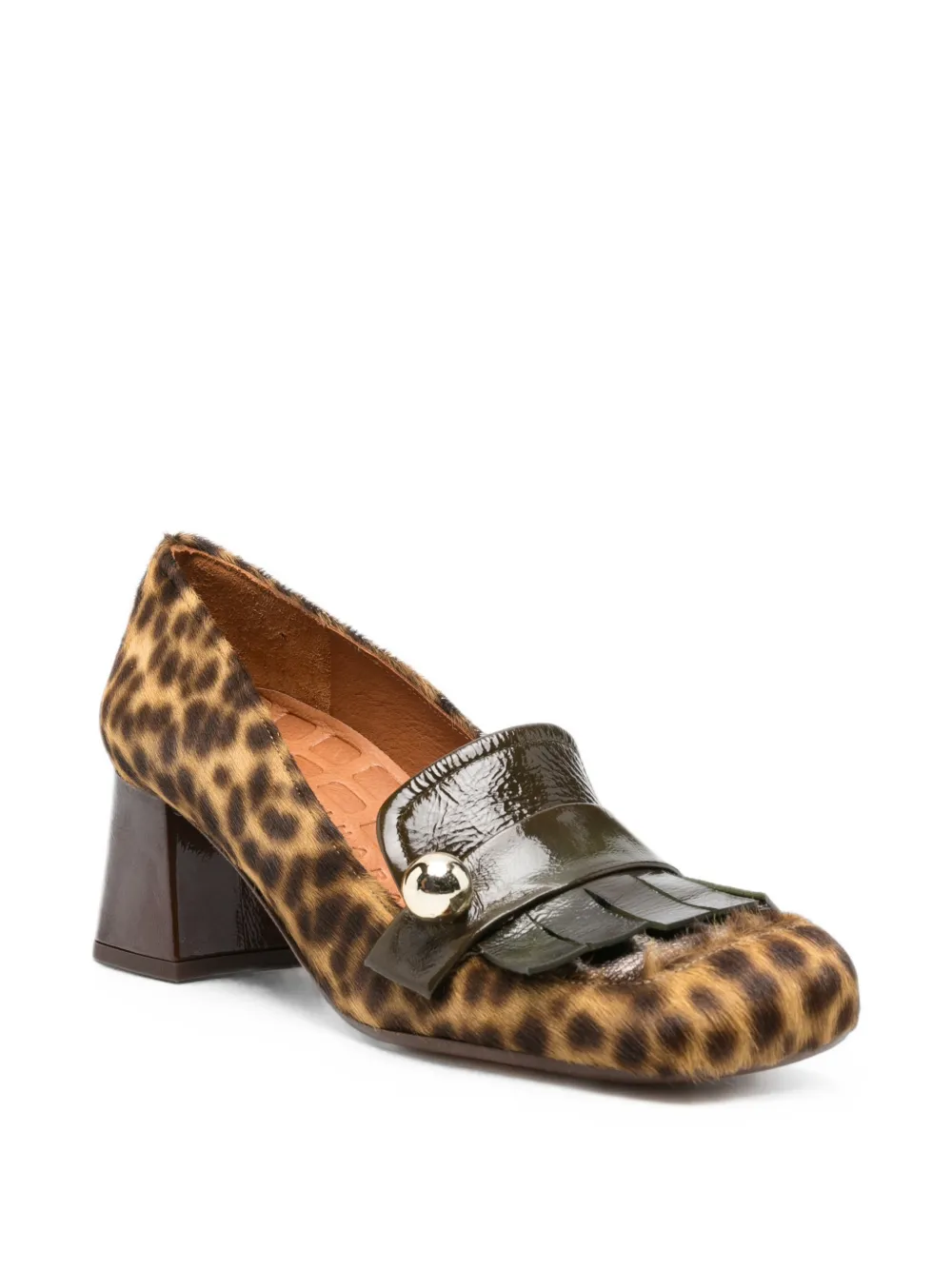 Chie Mihara leopard-print fringed pumps Bruin