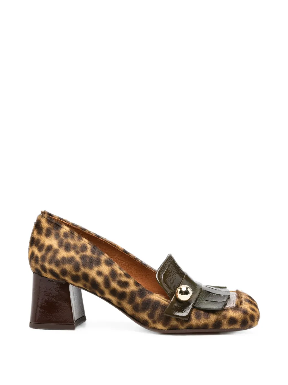 Chie Mihara leopard-print fringed pumps Bruin