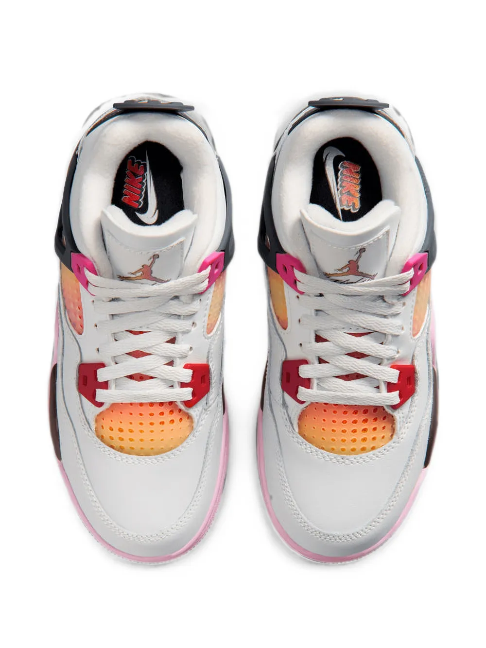 Jordan Kids Air Jordan 4 Retro panelled sneakers Wit
