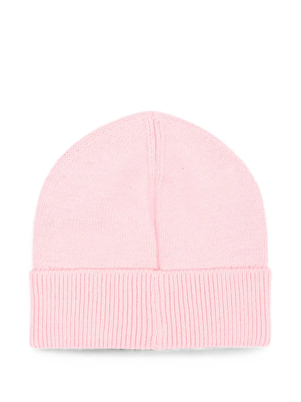 Moschino Kids Ribgebreide sokken met logo intarsia Roze
