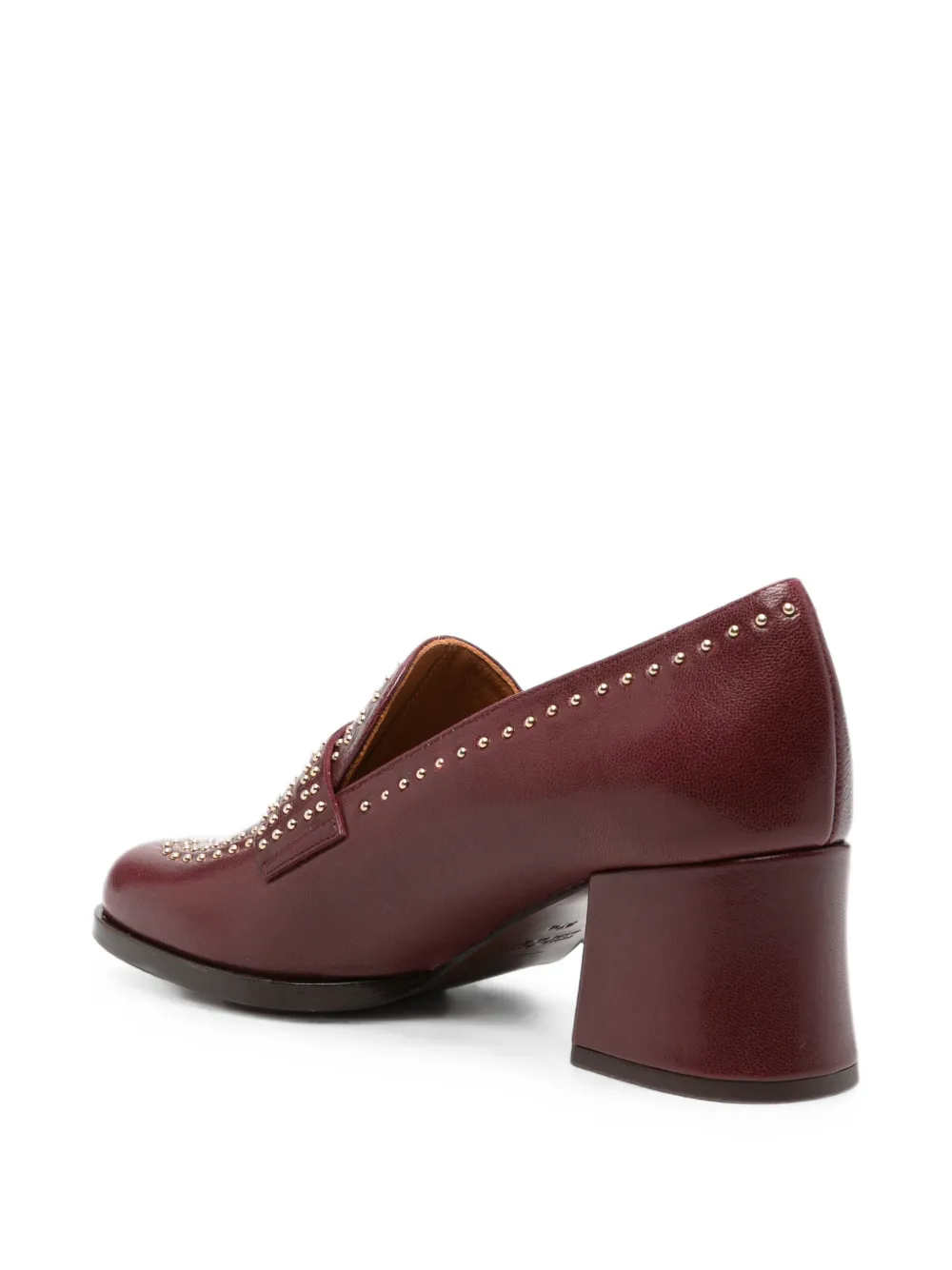 Chie Mihara Taleah stud-embellished leather pumps Rood