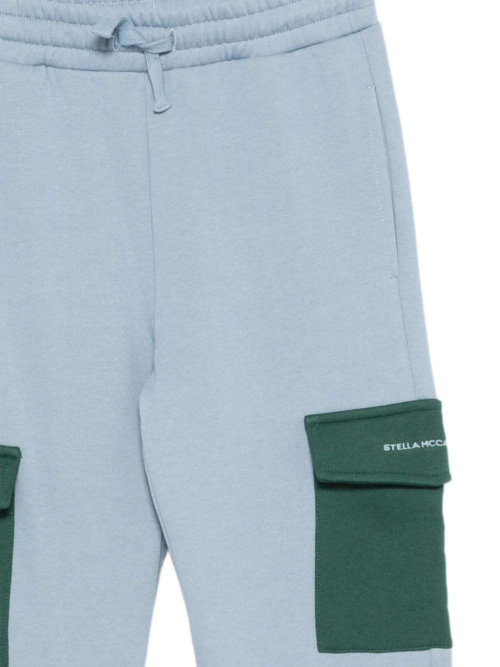 Stella McCartney Kids Trainingsbroek met cargo zakken Blauw