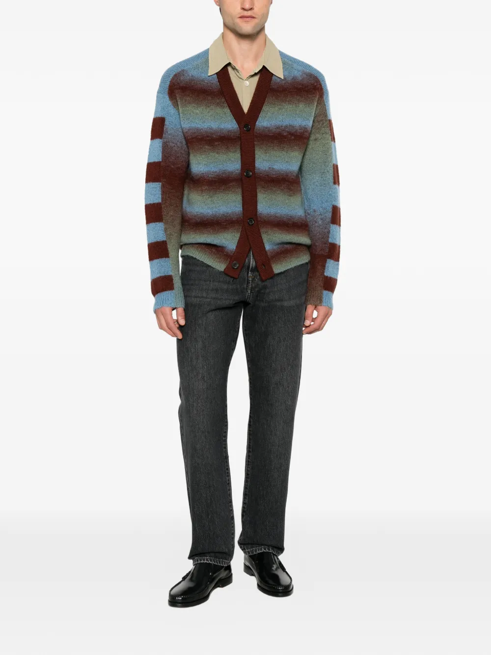 PS Paul Smith Ruimvallende jeans met toelopende pijpen Grijs