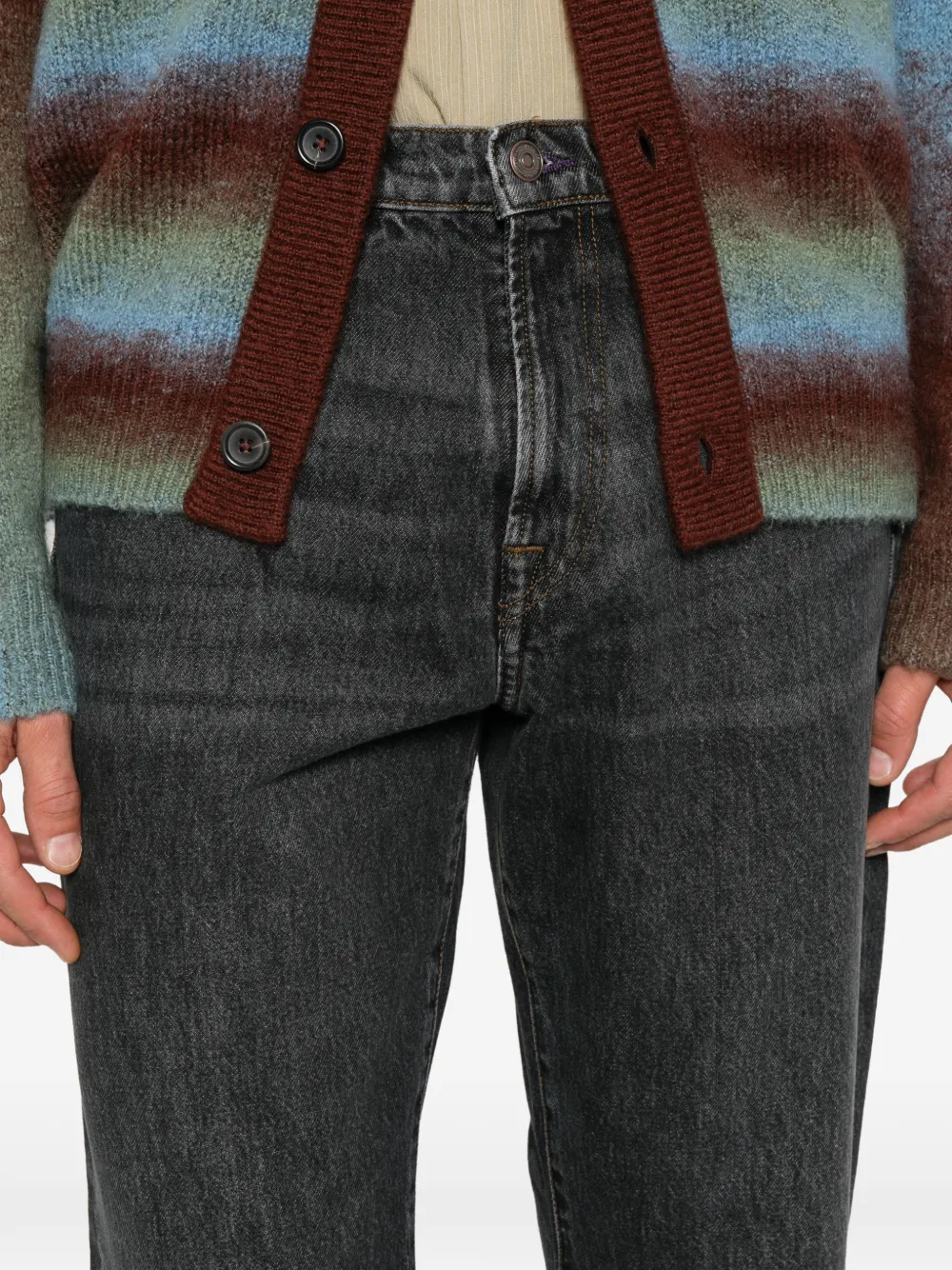 PS Paul Smith Ruimvallende jeans met toelopende pijpen Grijs