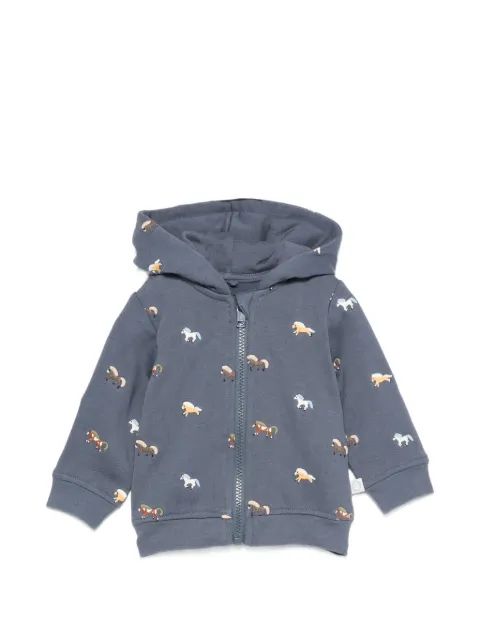 Stella McCartney Kids Kapuzenjacke mit Pferde-Stickerei