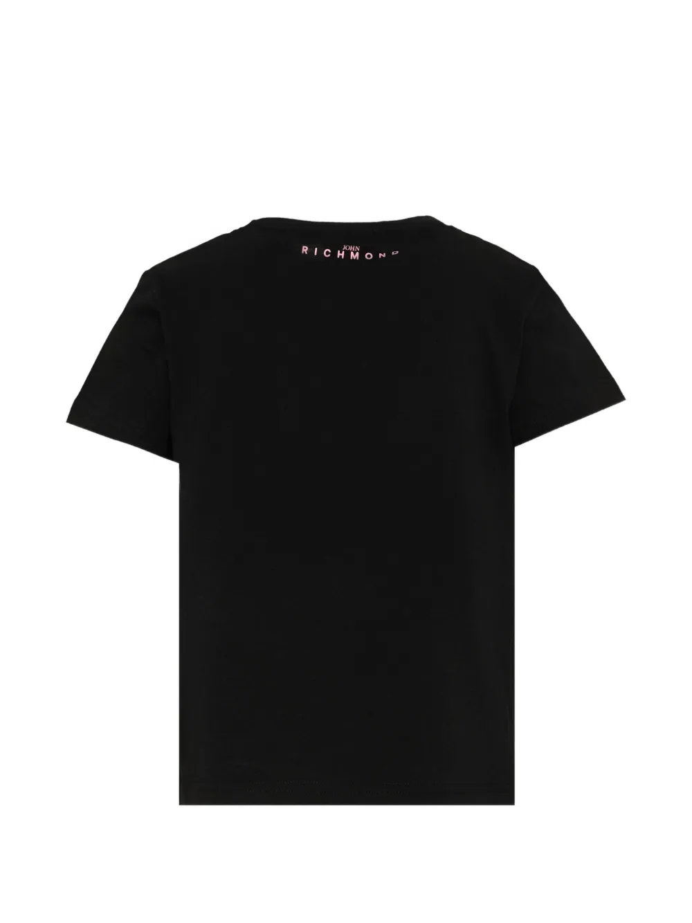 John Richmond Junior T-shirt met logoprint Zwart