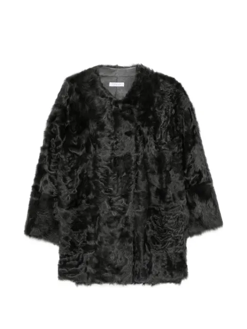 Liska Strukturierte Jacke mit Pelzfinish