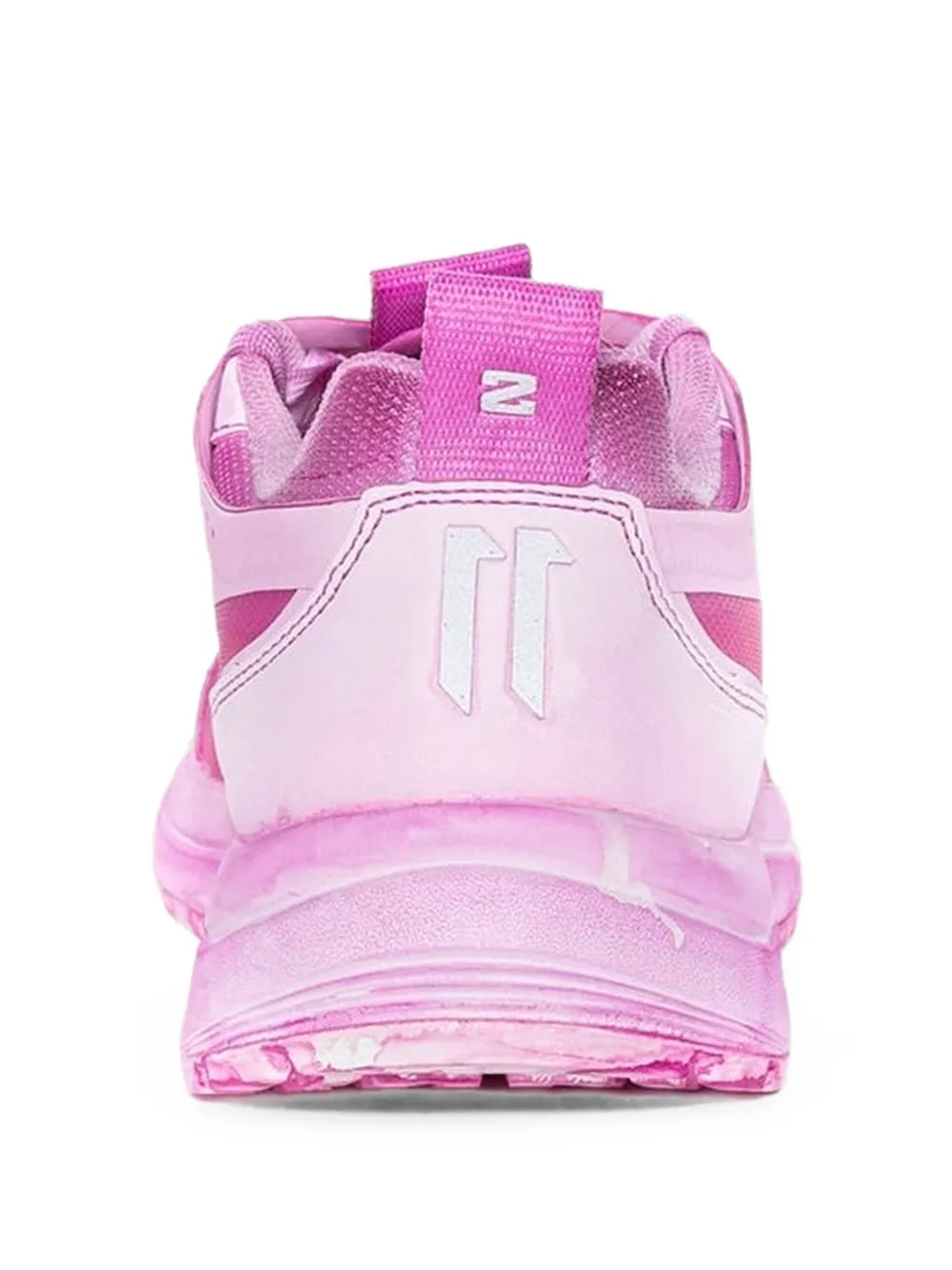 11 By Boris Bidjan Saberi x Salomon Bamba2 Low zip-up sneakers Roze