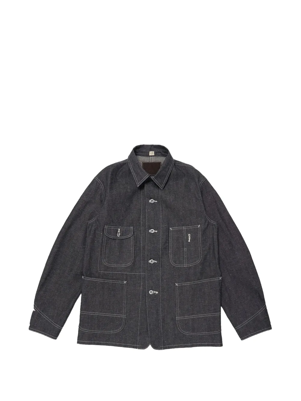 TAIGA TAKAHASHI Lot.716 damaged denim jacket - Grau