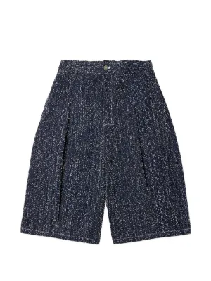 SAGE NATION Fossil ruched-panel Shorts | Black | FARFETCH