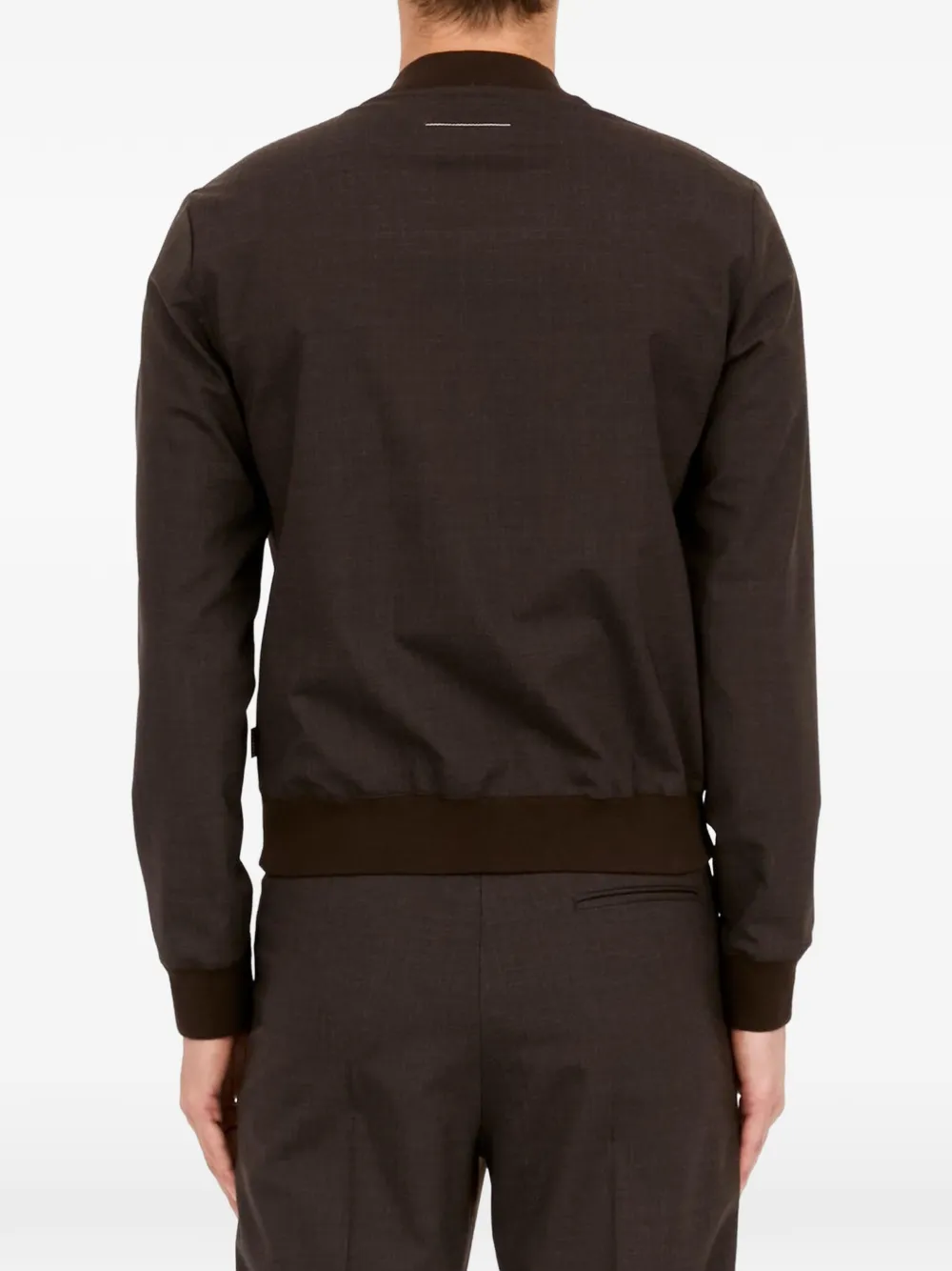 MM6 Maison Margiela Top met V-hals Bruin