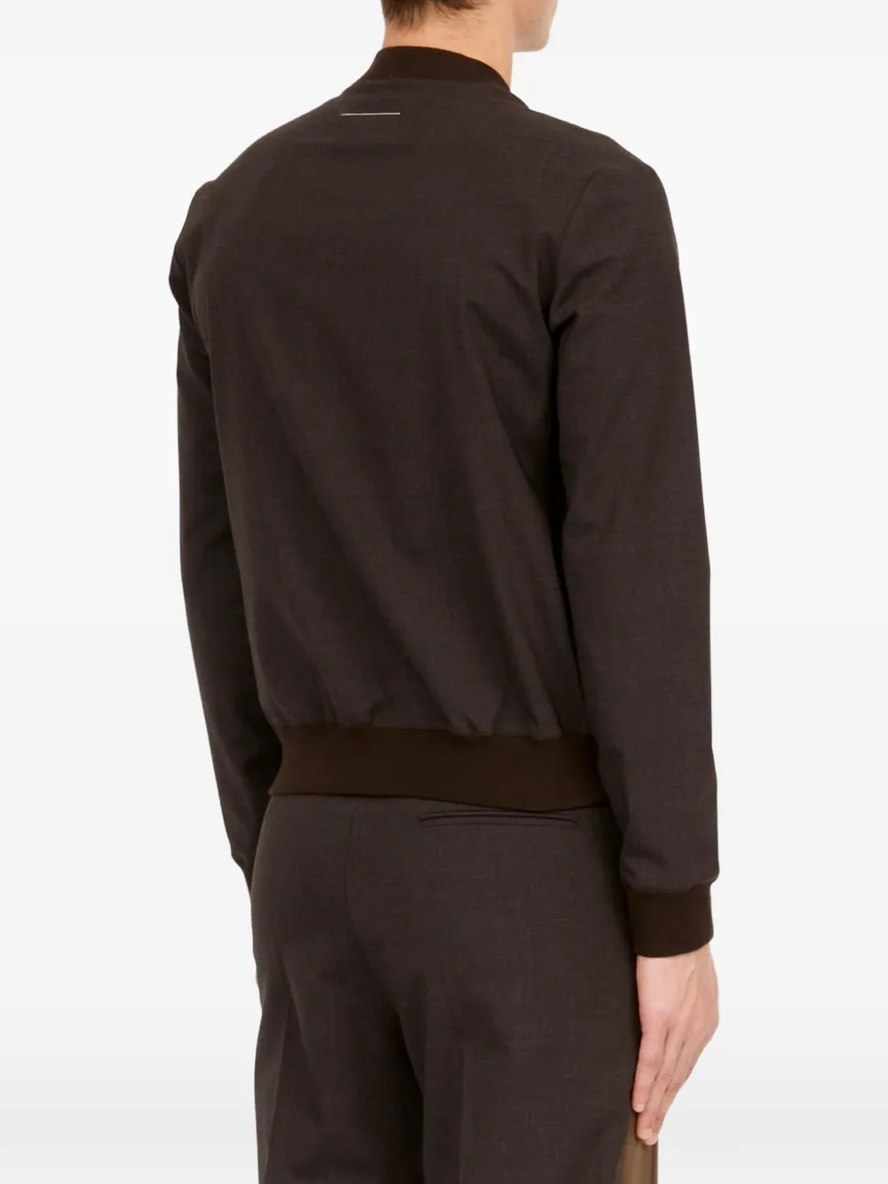 MM6 Maison Margiela Top met V-hals Bruin