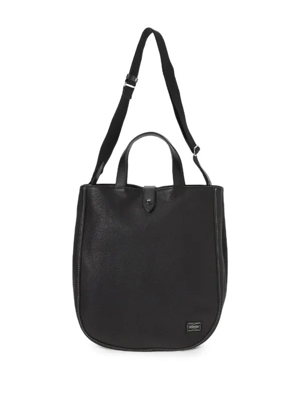 Porter-Yoshida & Co. Bolsa Tote Cisco 2Way De Couro | Preto