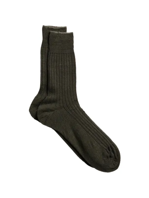 yahae linen ribbed socks