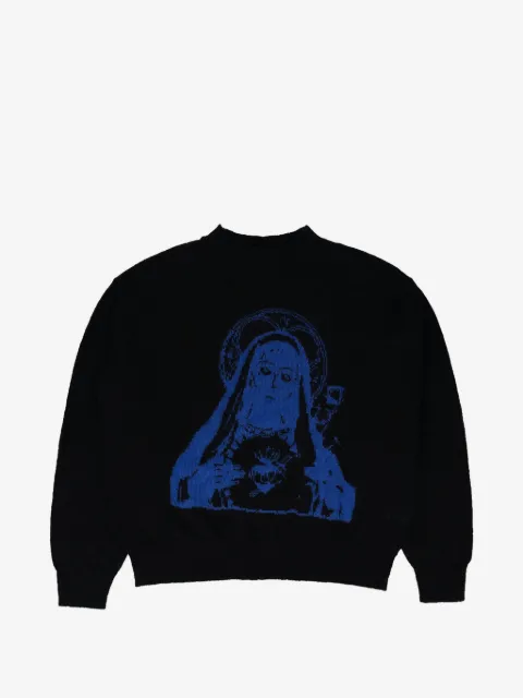 Denim Tears Mary graphic-intarsia sweater