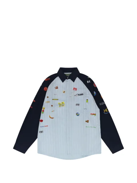 Denim Tears patch-detail striped shirt
