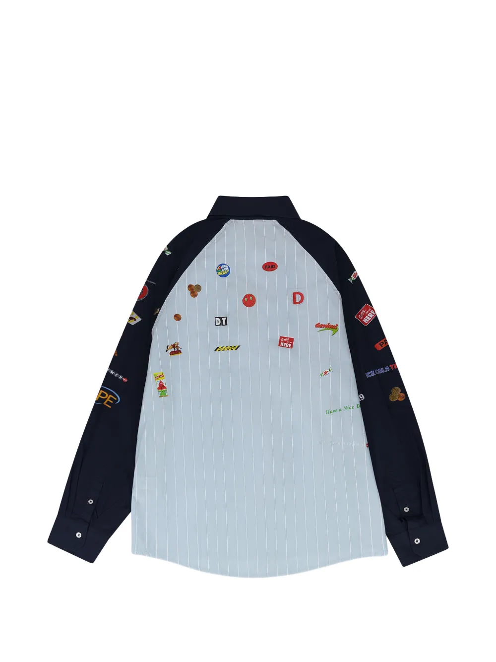 Denim Tears Gestreepte overhemd Blauw