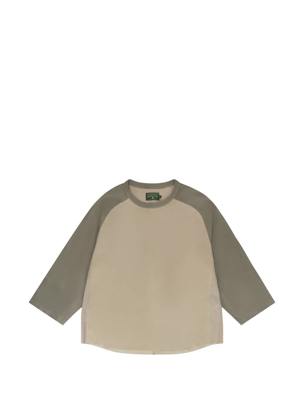 Denim Tears crew-neck panelled T-shirt - Toni neutri
