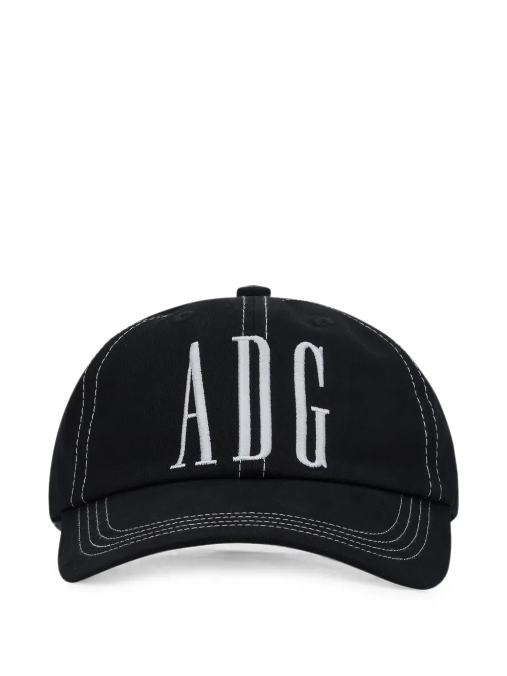 Denim Tears ADG contrast-stitch baseball cap | Black | Image 1