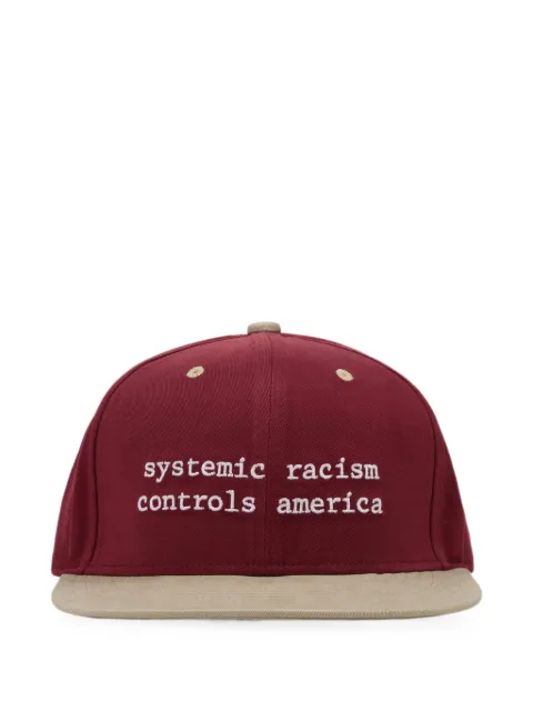 Denim Tears x Arthur Jafa Systemic Racism Controls America embroidered trucker hat