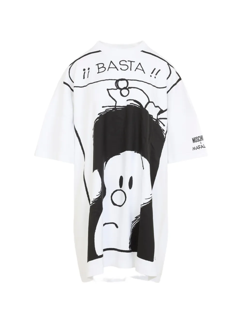 Moschino Mafalda-print T-shirt mini dress - Bianco