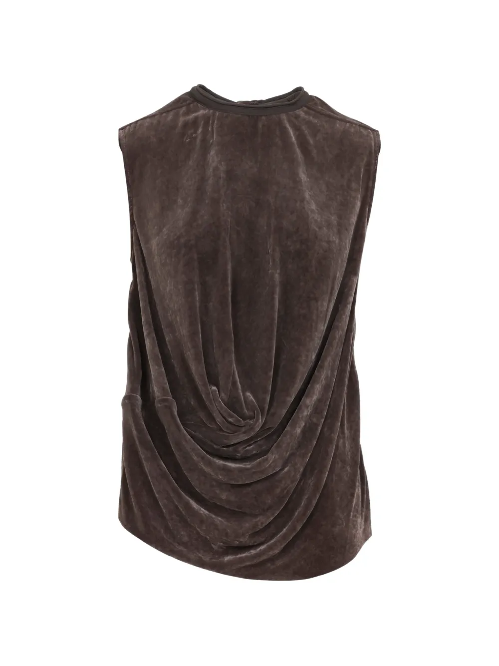 Rick Owens draped sleeveless top - Braun