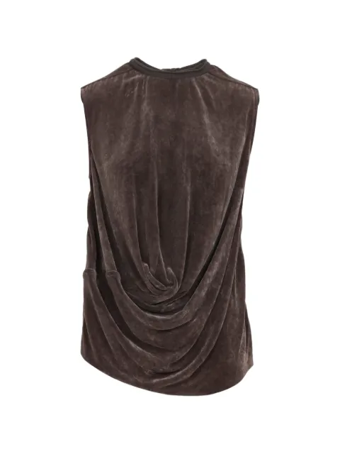 Rick Owens draped sleeveless top