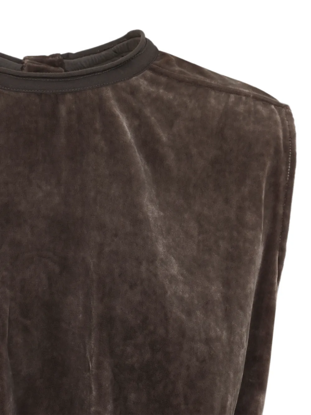 Rick Owens Gedrapeerde mouwloze top Bruin