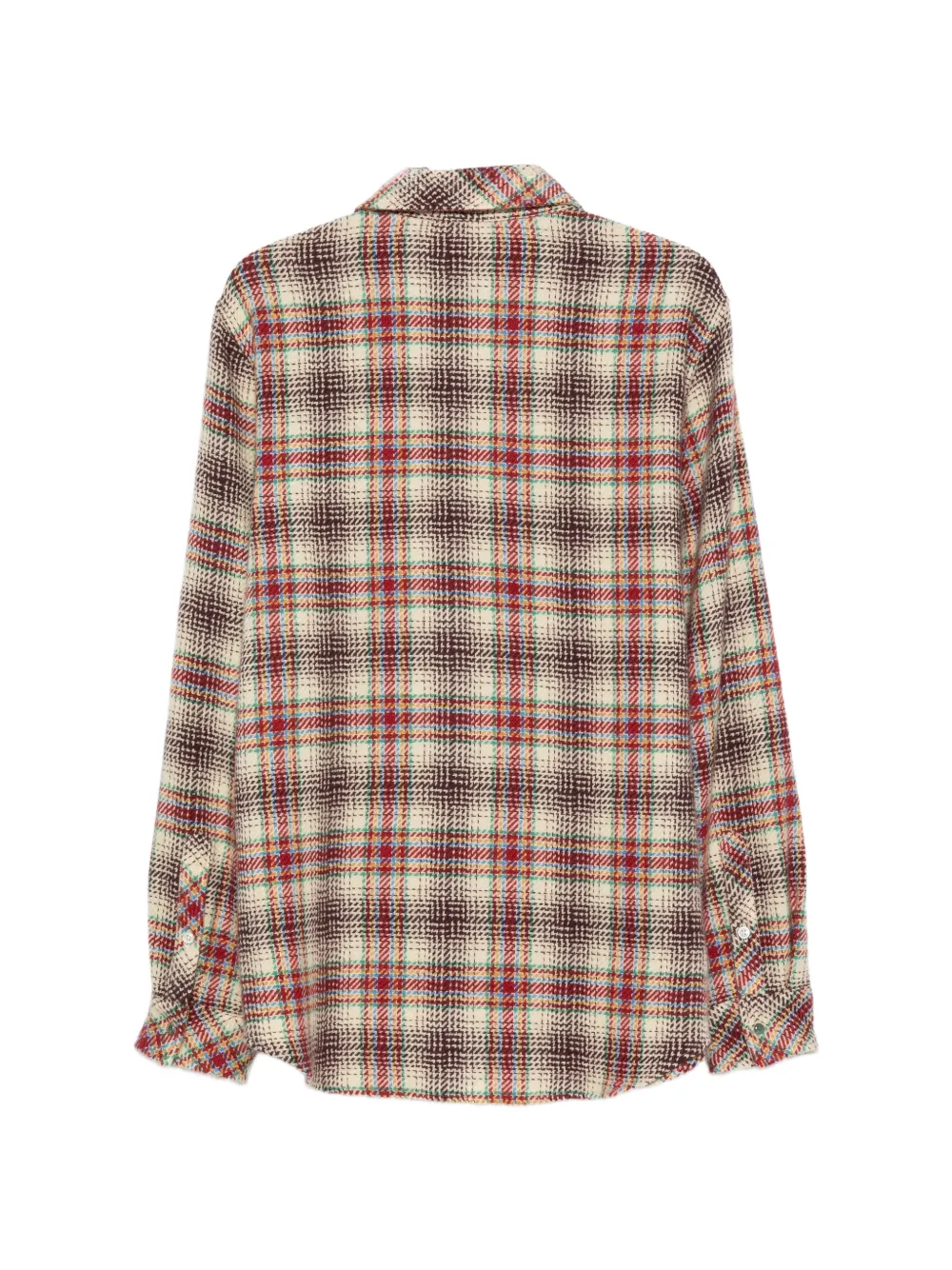 GOD'S TRUE CASHMERE Geruit kasjmier overhemd Beige