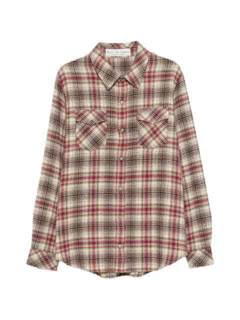 GOD'S TRUE CASHMERE check cashmere shirt