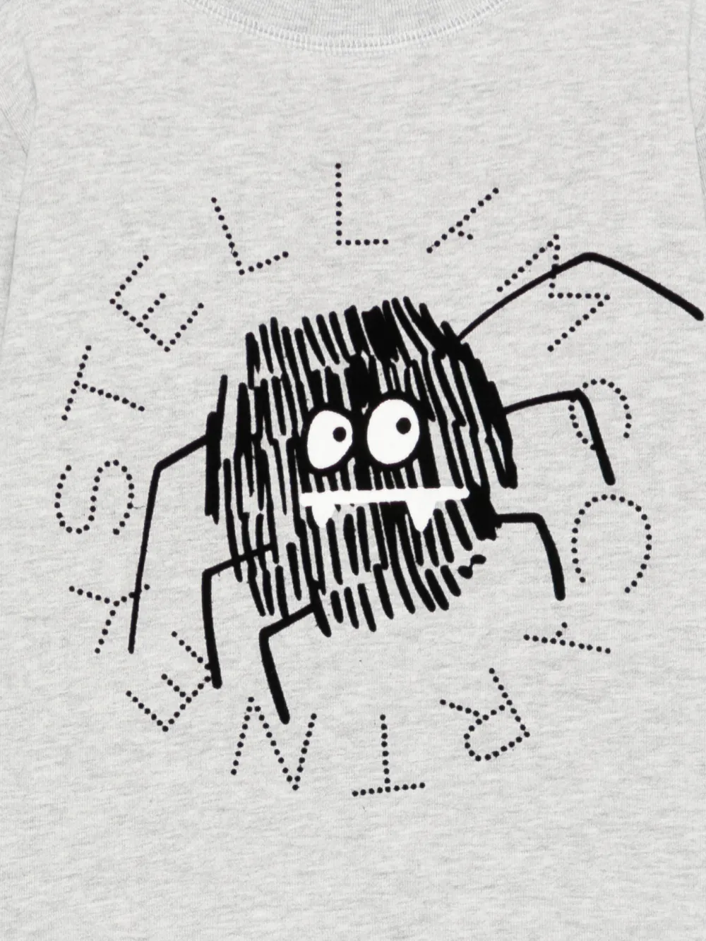 Stella McCartney Kids Sweater met spinnendetail en lange mouwen Grijs