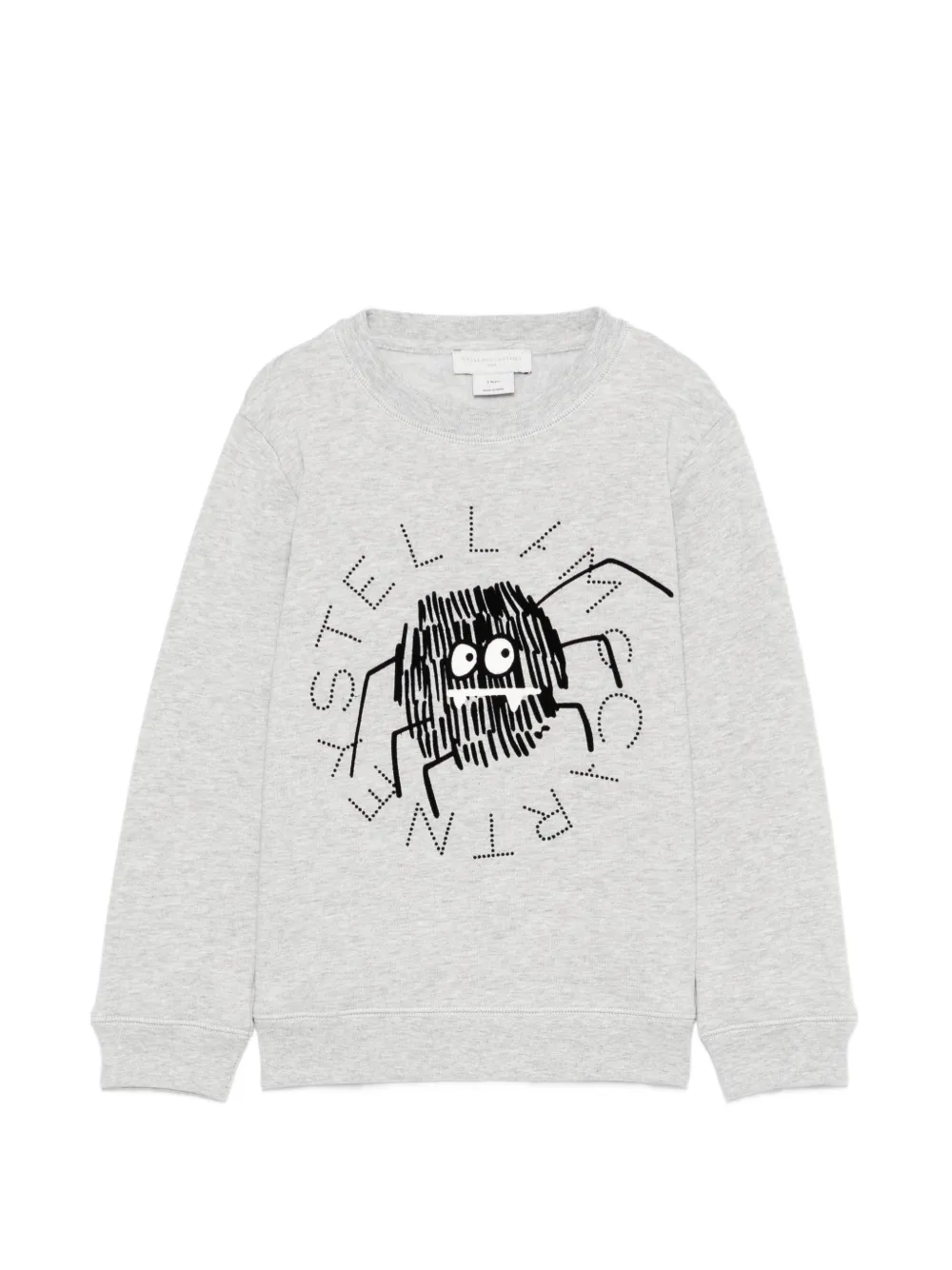 Stella McCartney Kids long-sleeve spider-detail sweatshirt - Grigio