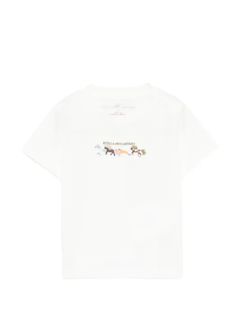 Stella McCartney Kids round-neck embroidered T-shirt