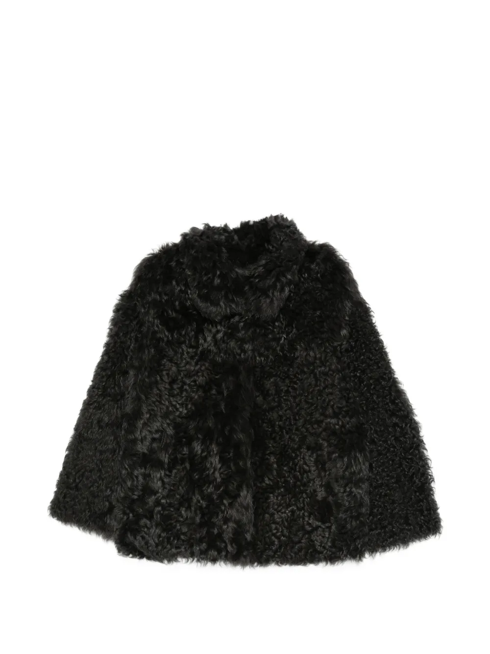Liska curly lamb shearling jacket - Braun