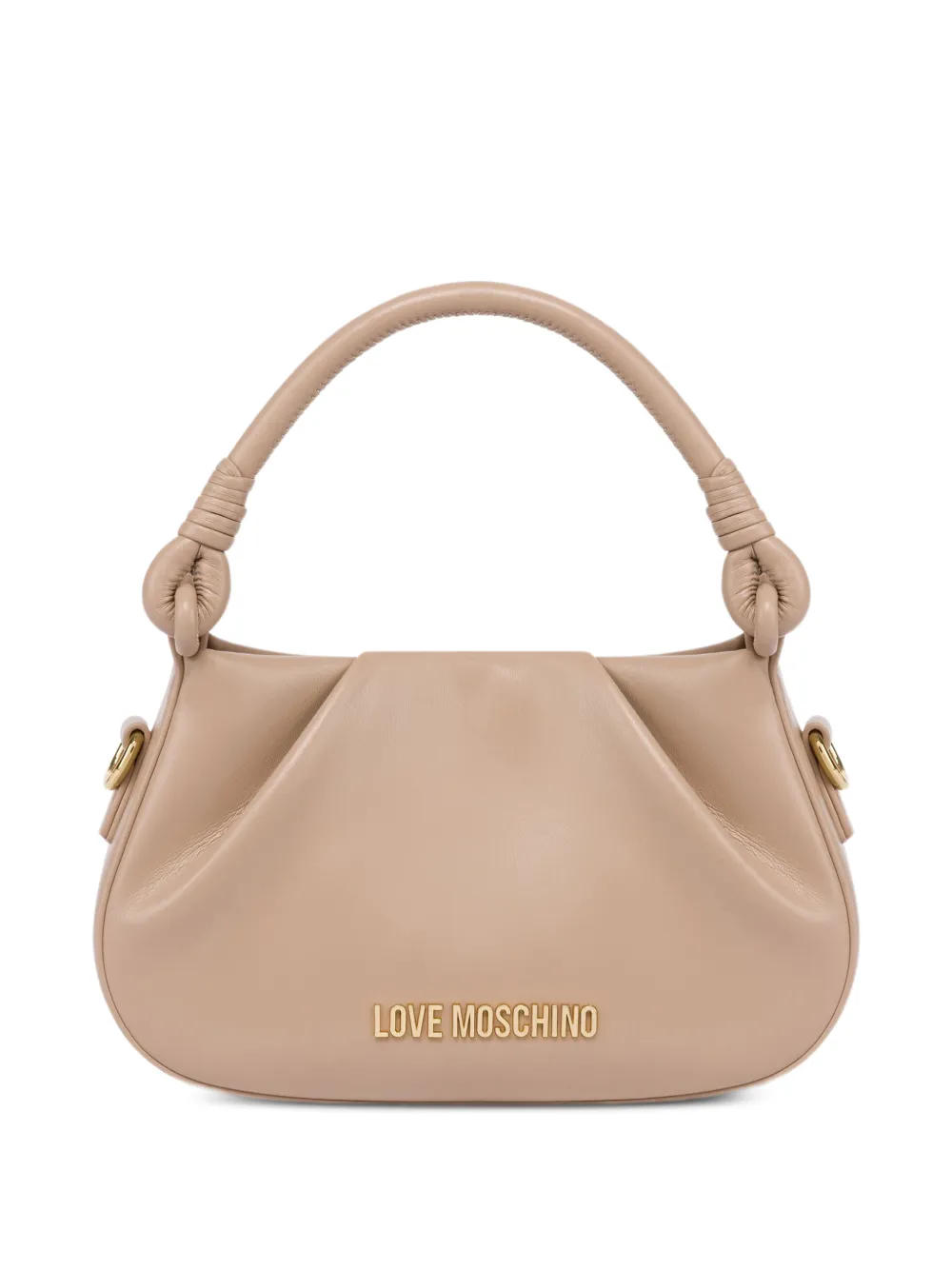 Love Moschino Borsa a spalla con placca logo - Toni neutri