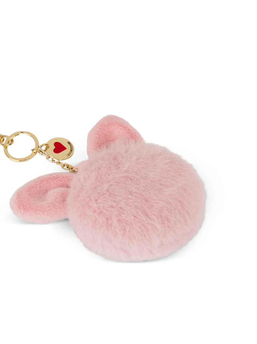 Love Moschino Sleutelhanger met pompon en oordetail Roze