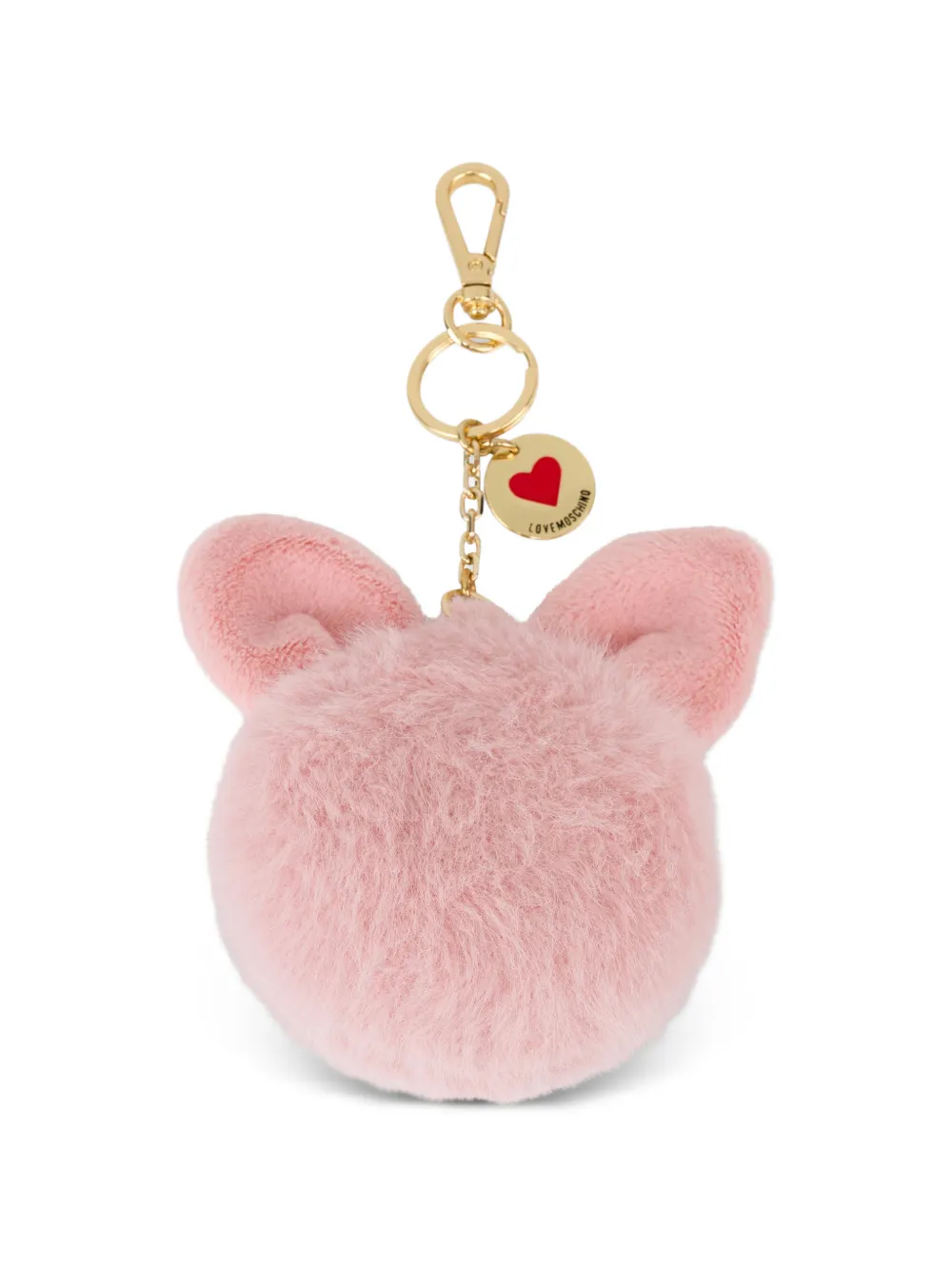 Love Moschino pom-pom ear-detail keyring