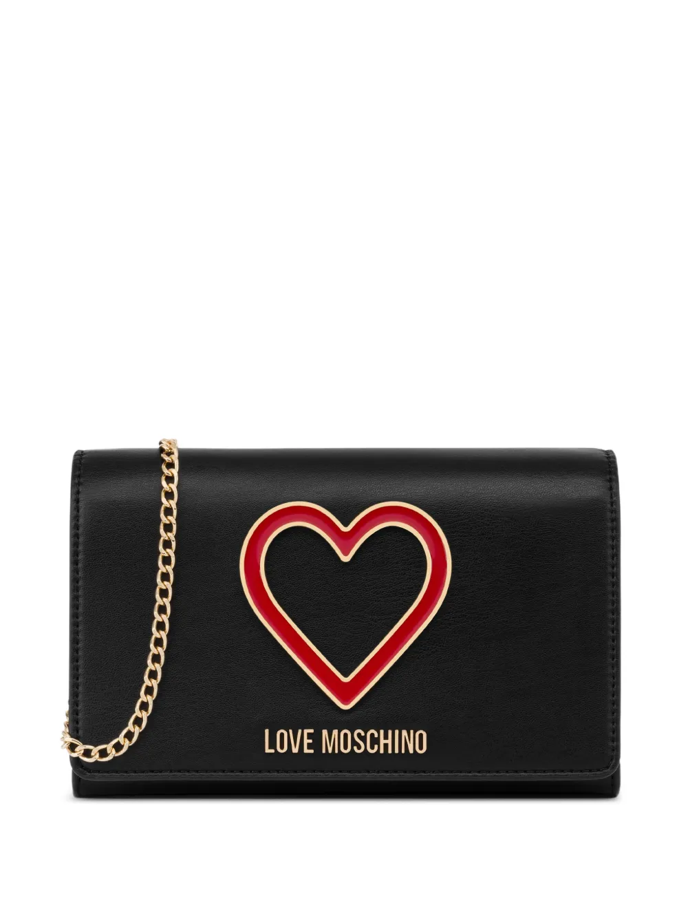 Love Moschino heart-motif shoulder bag - Schwarz
