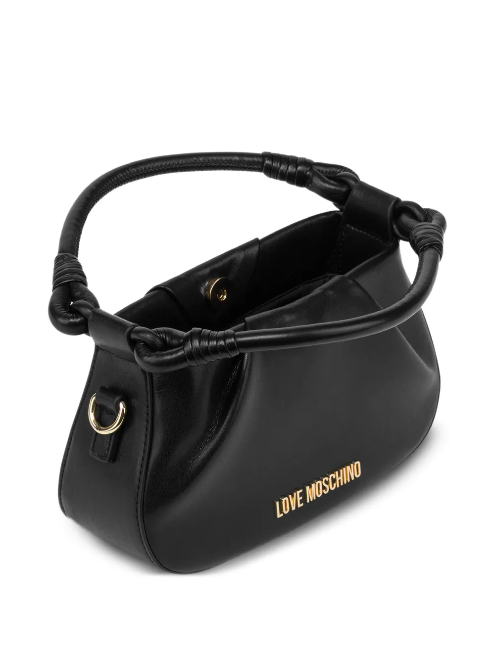 Love Moschino Schoudertas met geknoopt handvat Zwart