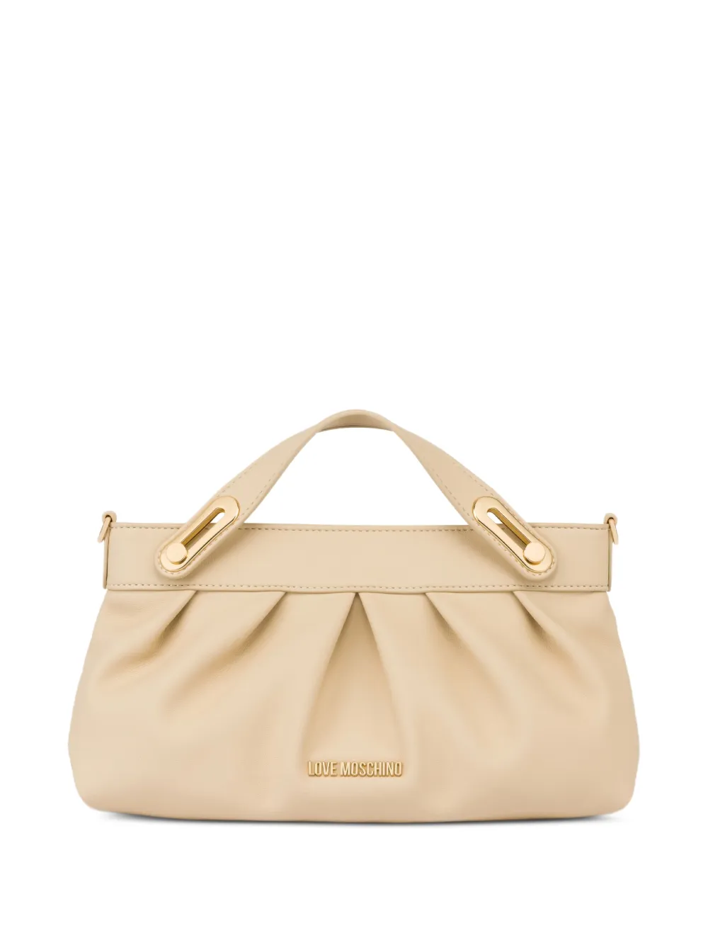 Love Moschino ruched tote bag - Toni neutri