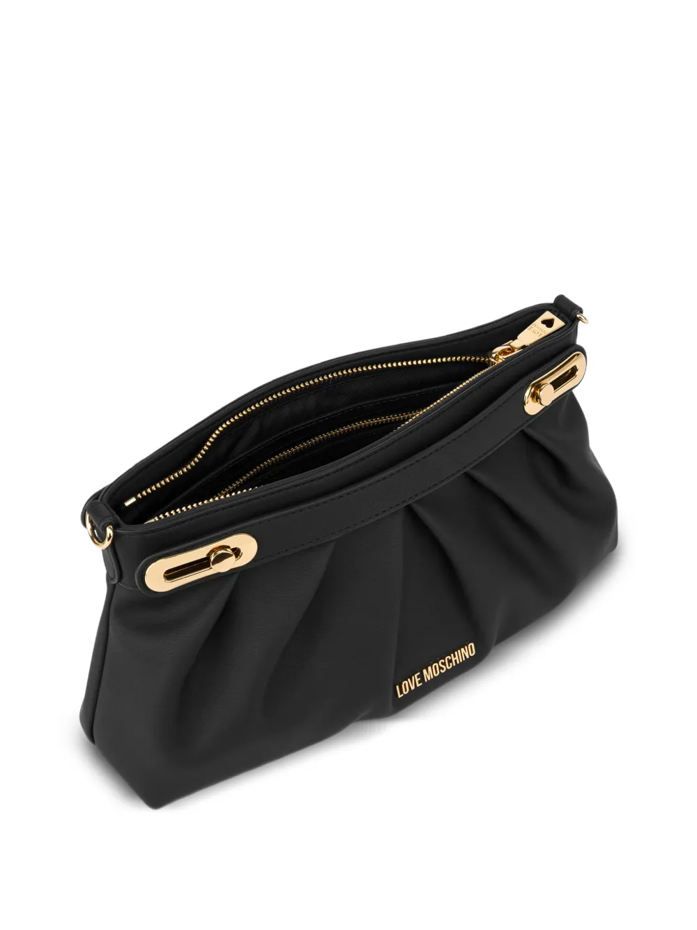 Love Moschino Shopper met ruchedetail Zwart