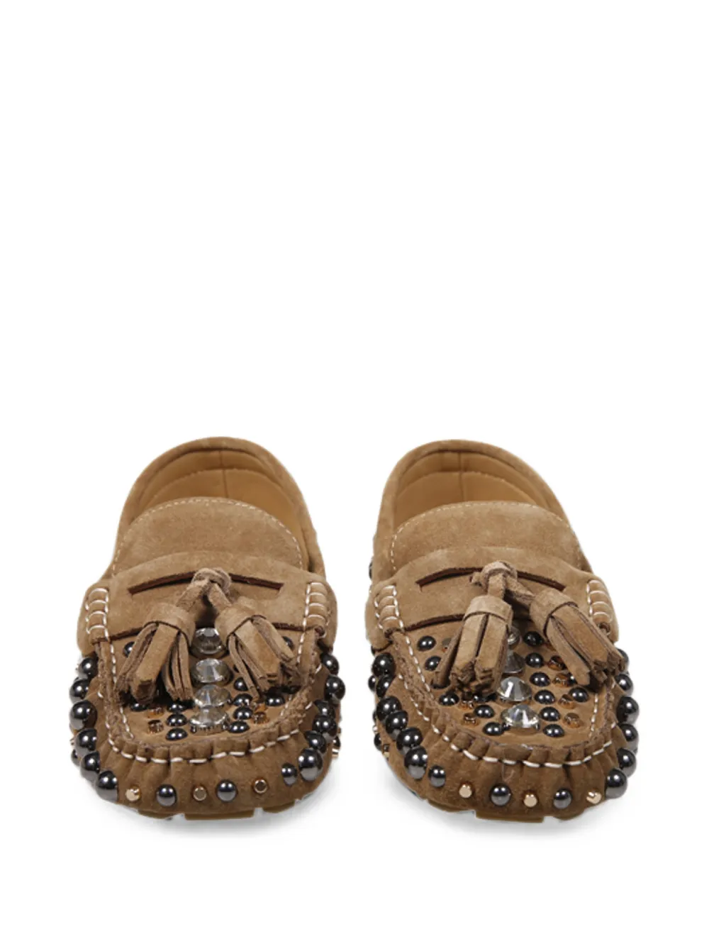 strategia shoes stud-embellished tassel loafers Bruin