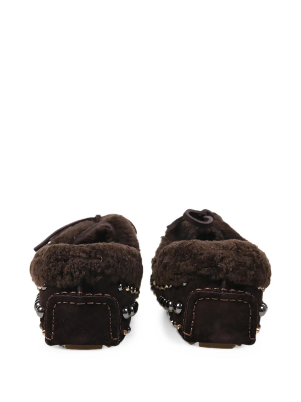 strategia shoes studded shearling-trim loafers Bruin