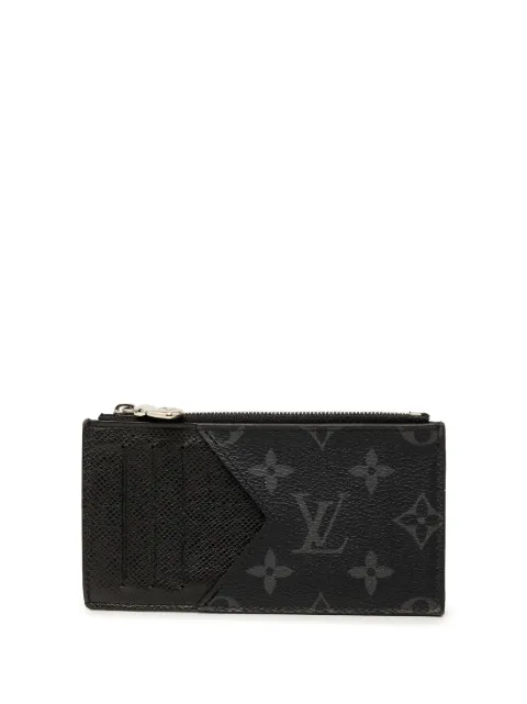 Louis Vuitton Pre-Owned 2021-2026 Monogram Eclipse Taigarama Card Holder coin pouch