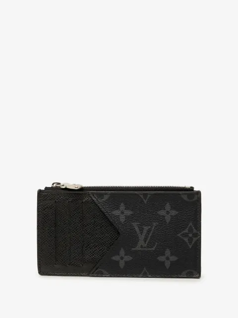 Louis Vuitton Pre-Owned 2021-2026 Monogram Eclipse Taigarama Card Holder coin pouch