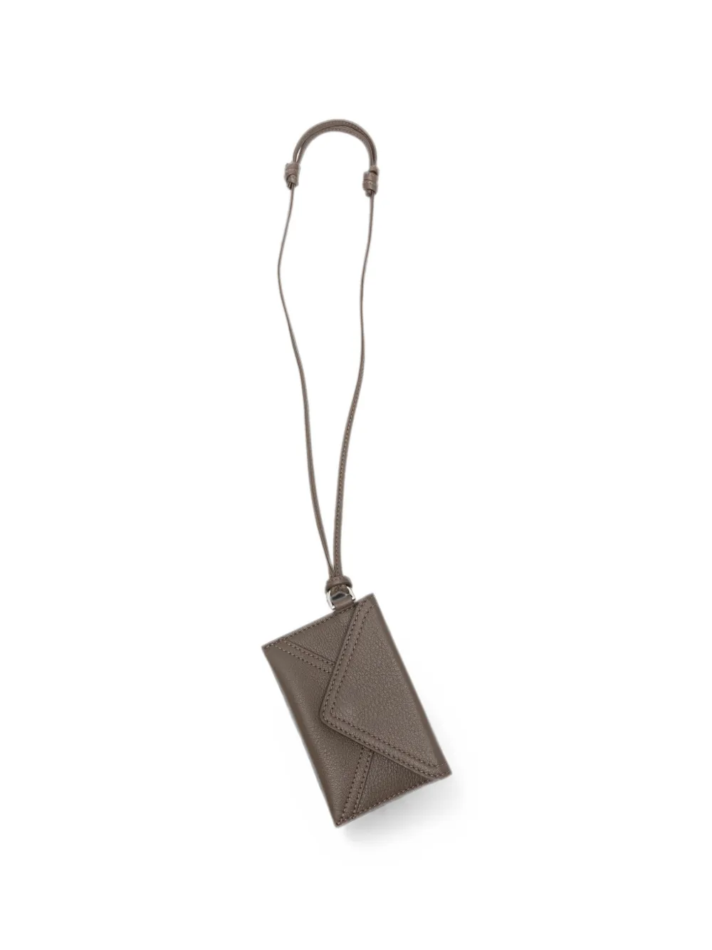 AMI Paris Etienne envelope-style leather card holder | Brown | Image 1